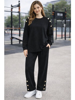 Avakado Cıtcıt Detaylı Modal Kumaş Ikili Takım