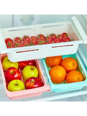 Hype Store Ayarlanabilir Buzdolabı Düzenleyici Raf, Genişleyebilen Plastik Organizer, 1 Adet