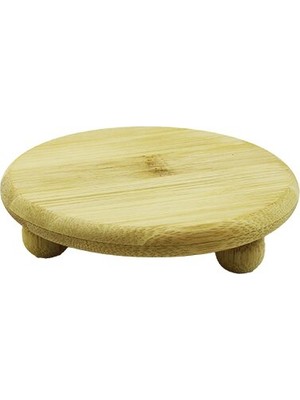 Ankaverse Bamboo Bambu Sunum Tabak Ayaklı 11X11CM (5286)