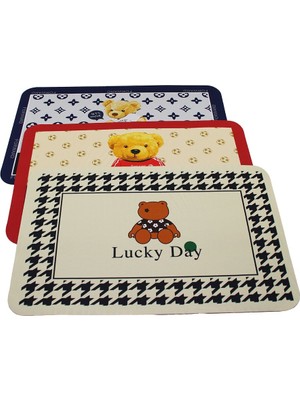 Ankaverse Dikdörtgen Su Emici - Sihirli Banyo Paspası Renkli Desenli - Resimli Elastik 57 x 37.5cm (5286)