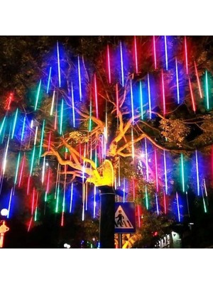 Marsilyan Solar Meteor Tüp Bahçe Dış Mekan Aydınlatma LED 8 Adet