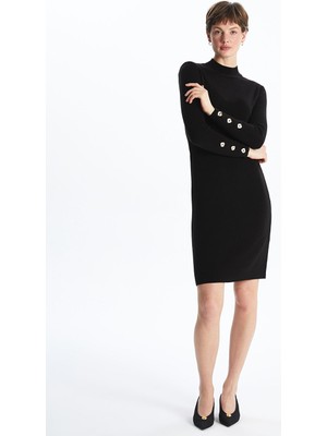 Lc Waikiki Yeni Sezon Yarım Balıkçı Yaka Kadın Triko Elbise