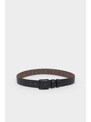 DeFacto Erkek Dikdörtgen Toka Suni Deri Günlük Kemer H0310AXNS