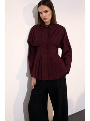 DeFacto Fitted Poplin Gömlek G8610AX26SP