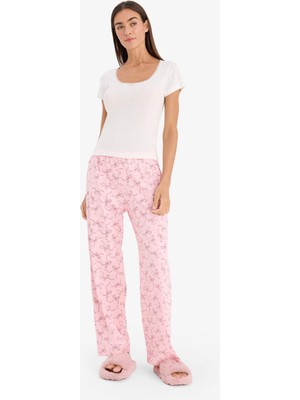 DeFacto %100 Pamuk Pijama Takımı Kısa Kollu Üst Alt G1675AX26SP