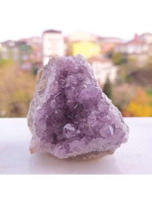 PremiumPort Doğal Ametist Taş Parça 216 gr Kütle, Enerji ve Şifa Kaynağı