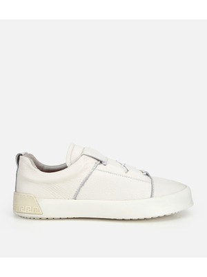 Hotiç 02AYH318580A400 ERKEK Deri Beyaz Bağcık Detaylı Spor Ayakkabı