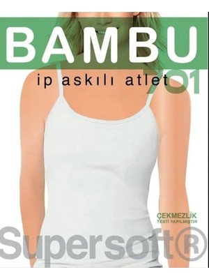 İlkyaz Fashion Star 701 Kadın  Bambu Ip Askılı  Atlet ILKYZKB-RS34
