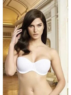 İlkyaz Fashion Nurteks 1590 Çift Dolgulu Iki Beden Büyüten Straplez Sütyen ILKYZKB-RS34