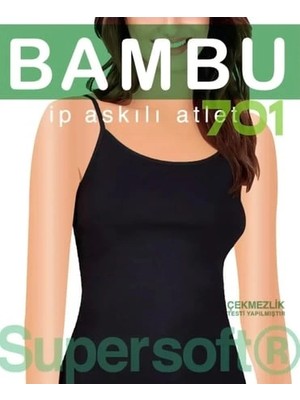 İlkyaz Fashion Star 701 Kadın  Bambu Ip Askılı  Atlet ILKYZKB-RS34