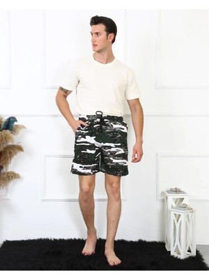 İlkyaz Fashion Erkek Lakost Siyah Şort