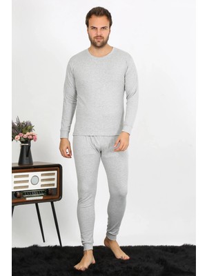 İlkyaz Fashion Erkek Pamuk Gri Içlik Takım