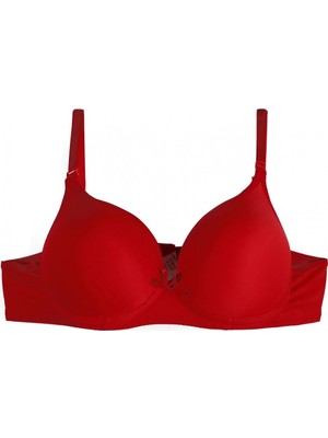İlkyaz Fashion Desteksiz Sütyen B Kap Kırmızı