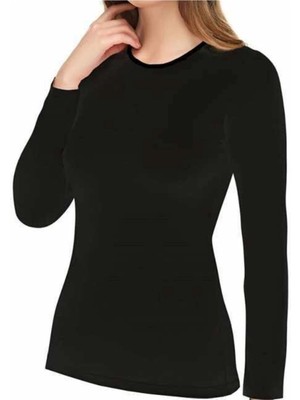İlkyaz Fashion Imer 1273 Sıfır Yaka Uzun Kollu Badi Atlet ILKYZKB-RS34