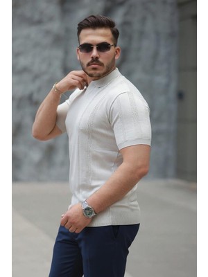 Etiler Collection Erkek Hemşire Yaka Kısa Kollu Tişört