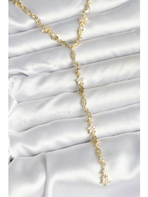 İlkyaz Fashion Pirinç Gold Renk Kadın Manifest Kolye ILKYAZB-RSBJTR34