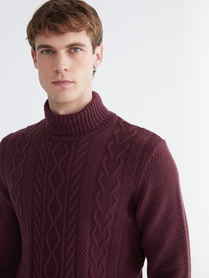 Balıkçı Yaka Erkek Triko Kazak