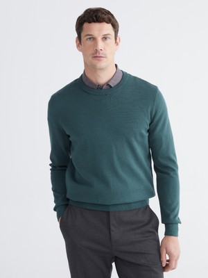 Bisiklet Yaka Erkek Triko Kazak