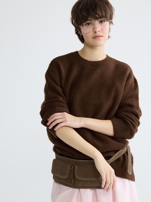 XSide Bisiklet Yaka Oversize Kadın Triko Kazak