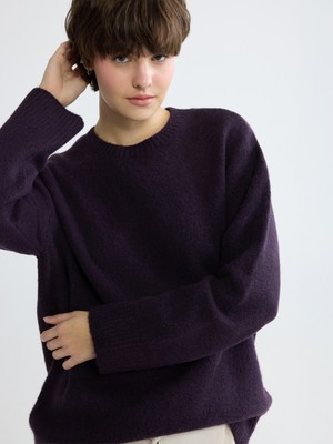 XSide Bisiklet Yaka Oversize Kadın Triko Kazak