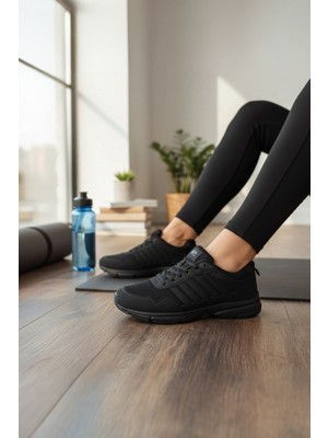 Enoch Erkek Şerit Detaylı Esnek Tabanlı Günlük Spor Ayakkabı Sneaker