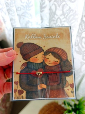 GHL STORY Kalbim Seninle Sevgili Bilekliği Kalp Detay 2 'li