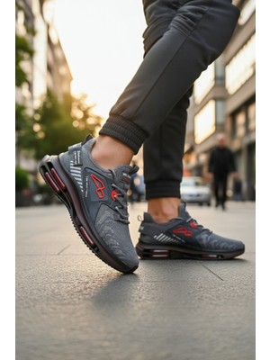 Enoch Erkek Çok Kanallı Hava Yastıklı Grafik Detaylı Günlük Spor Ayakkabı Sneaker