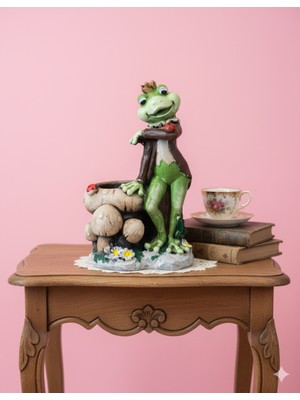 PremiumPort Renkli Prens Kurbağa Biblo, Dekoratif ve Şık Tasarım
