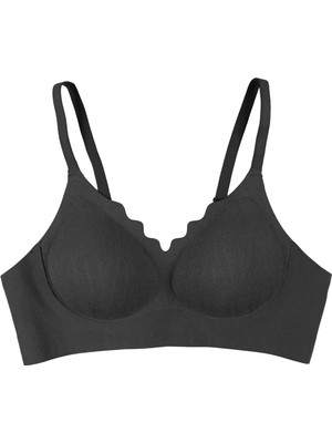 Koza İç Giyim Kadın Balensiz Çıkarılabilir Pedli Dikişsiz Tül Detaylı Lazer Sütyen