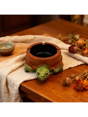 PremiumPort El Yapımı Dekoratif Taş Tozu Kamlumbağa Biblo, Şık Ev Süsünüz