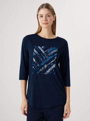 Lc Waikiki Yeni Sezon Bisiklet Yaka Pul Işlemeli Kadın Bluz