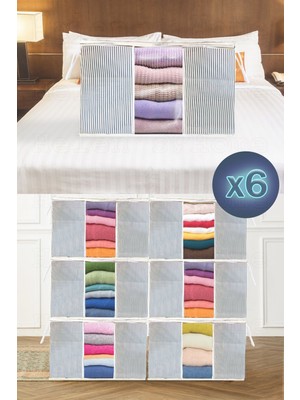 Helen's Home 6 Adet Pencereli Kazak Giysi Hurcu- 45*40*30 cm