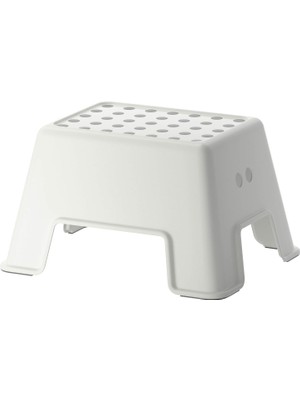 Braventa Collection Ikea Bolmen Tabure Olarak Kullanılır Kaymaz 25 cm 2 Renkler, Plastik, Beyaz, 44 x 35 x 25 cm