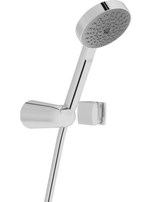 Braventa Collection Master El Duşu Takımı A45692, Krom, Ø100 mm Başlık, Pvc Hortum, Kireç Kırıcı, 150 cm Spiral