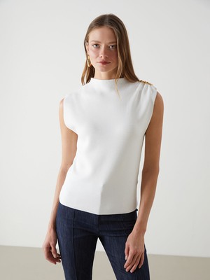 Lc Waikiki Yeni Sezon Dik Yaka Kadın Triko Süveter