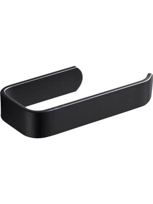 Braventa Collection Yapışkanlı Lamalı Tuvalet Kağıtlığı Siyah