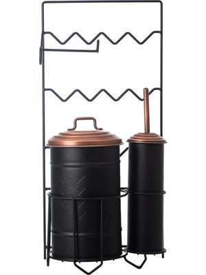 Braventa Collection Concept Metal Çöp K. Tuvalet Fırçalık&kağıtlık