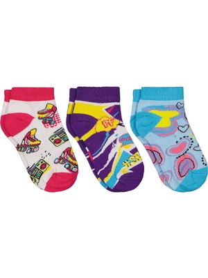 Civil Socks Selfie 3'lü 2-12 Yaş Kız Patik Çorap - Standart 12-13 Yaş