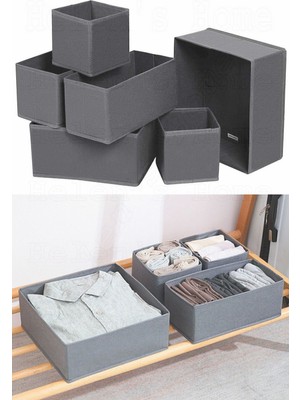 Helen's Home 8'li Çekmece Içi Düzenleyici Organizer Set Antrasit