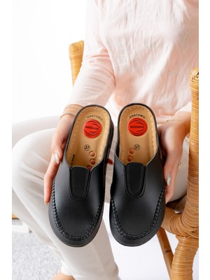 Slipcat Kadın Önü Kapalı Terlik Ortopedik Günlük Terlik Rahat Şık Terlik