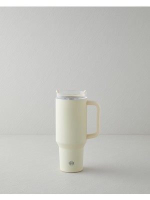 English Home Good Mood New Etna Çelik Termos 900 ml Krem