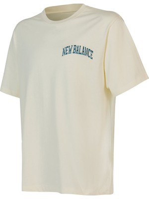 Nb New Balance UNT1601 Krem Unisex Tişört