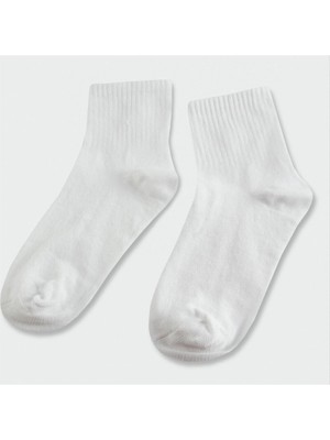 Beyaz Renkli Kolej Çorap