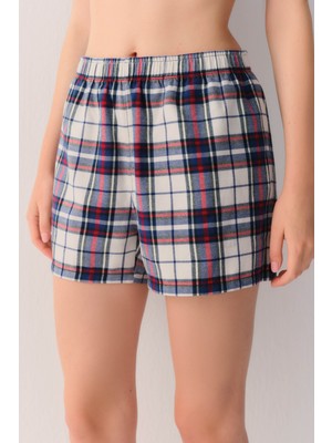Suwen Pillow Check Ekoseli Şort