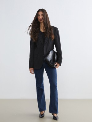 LC Waikiki Indigo Flare Kadın Jean Pantolon