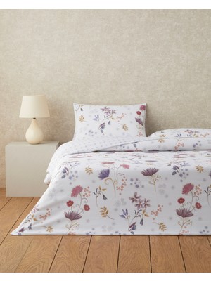 English Home Misty Dream Dijital Baskılı Kolay Ütülenir  Tek Kişilik Nevresim Takımı 160X220 cm Mor