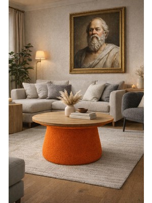 Mantar Sehpa Orta Sehpa (Ofis ,balkon,salon,oturma Odası) 60 cm Çap