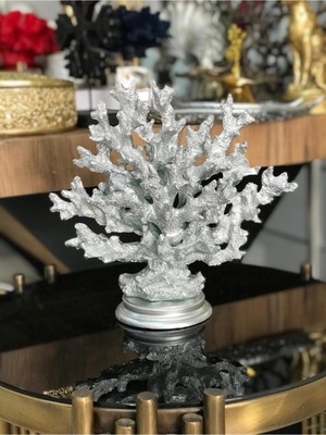 PremiumPort Şık Mercan Dekoratif Süs, Evinize Zarif Dokunuş