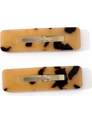 New Obsessions Kaplumbağa Sırtı Dikdörtgen Çıtçıt Toka 2'li Paket