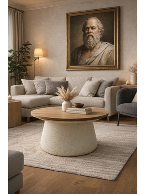 Mantar Sehpa Orta Sehpa (Ofis ,balkon,salon,oturma Odası) 60 cm Çap